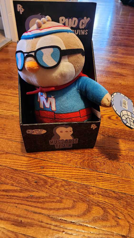 Pudgy Penguins Huggable 12 Inch White Brown  plush collectible [Barcode 810128420174] - Main Image 2