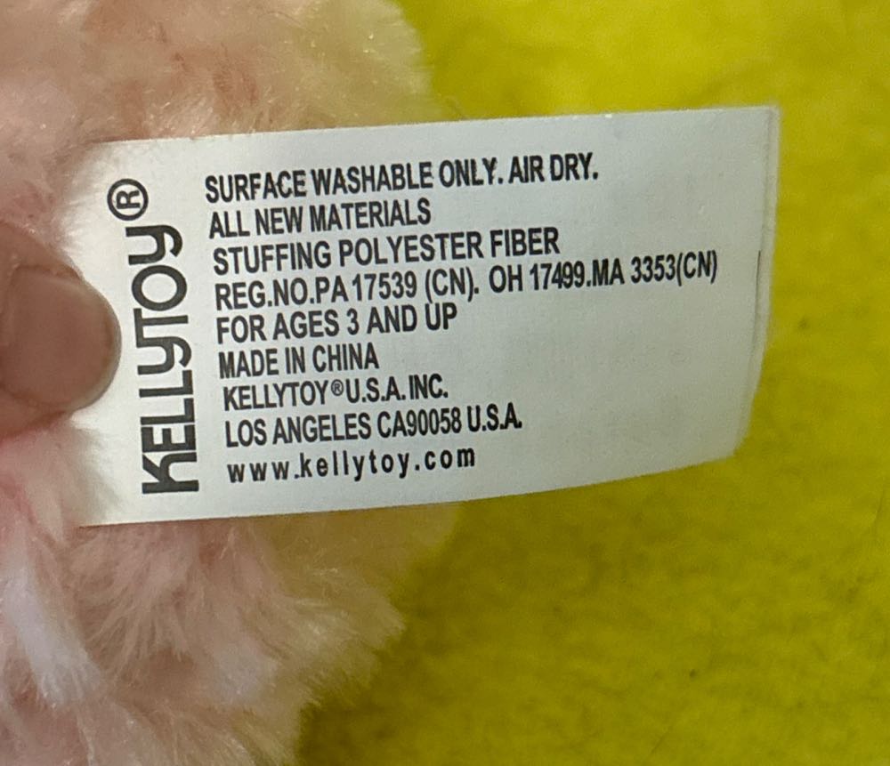 Kellytoy Pink 5” Lamb  (United States) plush collectible [Barcode 734689490943] - Main Image 3