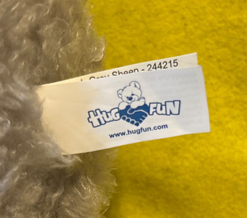Hug Fun Large Grey Sheep  (United States) plush collectible [Barcode 846344098927] - Main Image 2