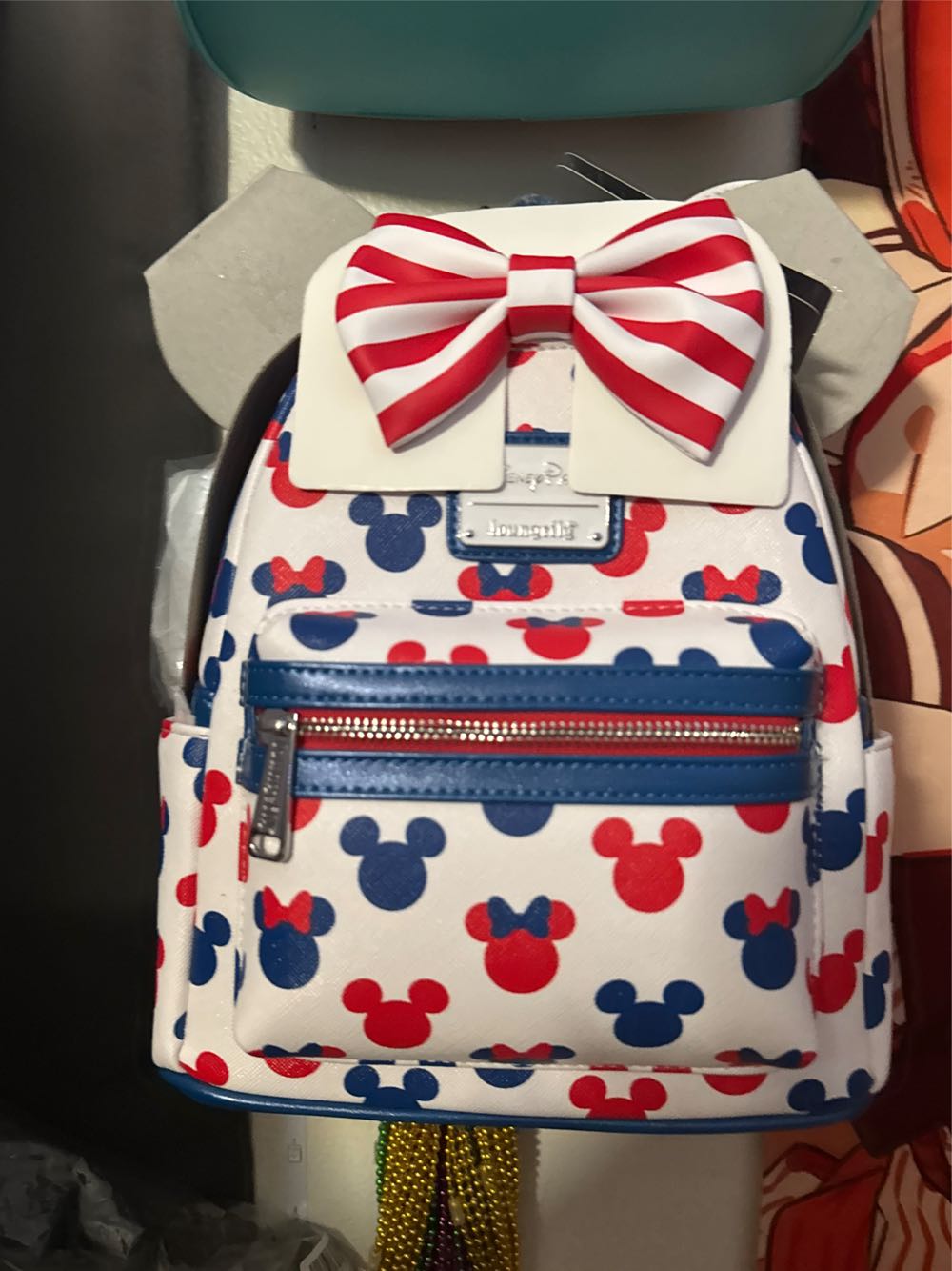 Mickey And Minnie Mouse Icon Americana Loungefly Mini ...  plush collectible [Barcode 442098199493] - Main Image 2