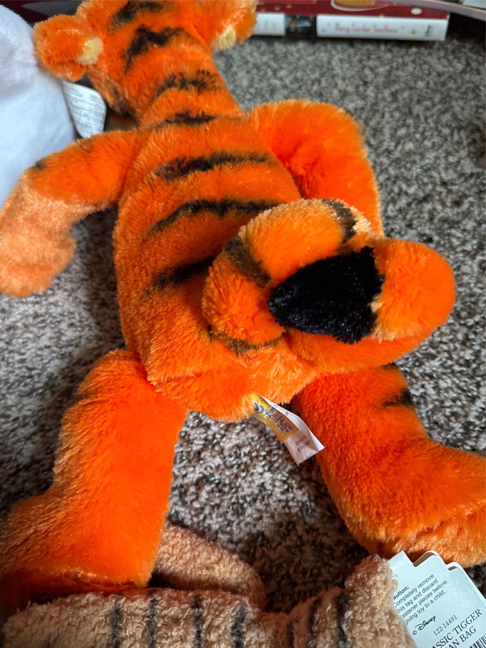 Store Authentic Disney Store Exclusive Original Authentic 13” Core Tigger Winnie The Pooh Tigger 15” Shaggy Fuzzy Winnie Pooh Tiger Stuffed Animal Toy My Friends  plush collectible [Barcode 494621200121] - Main Image 2