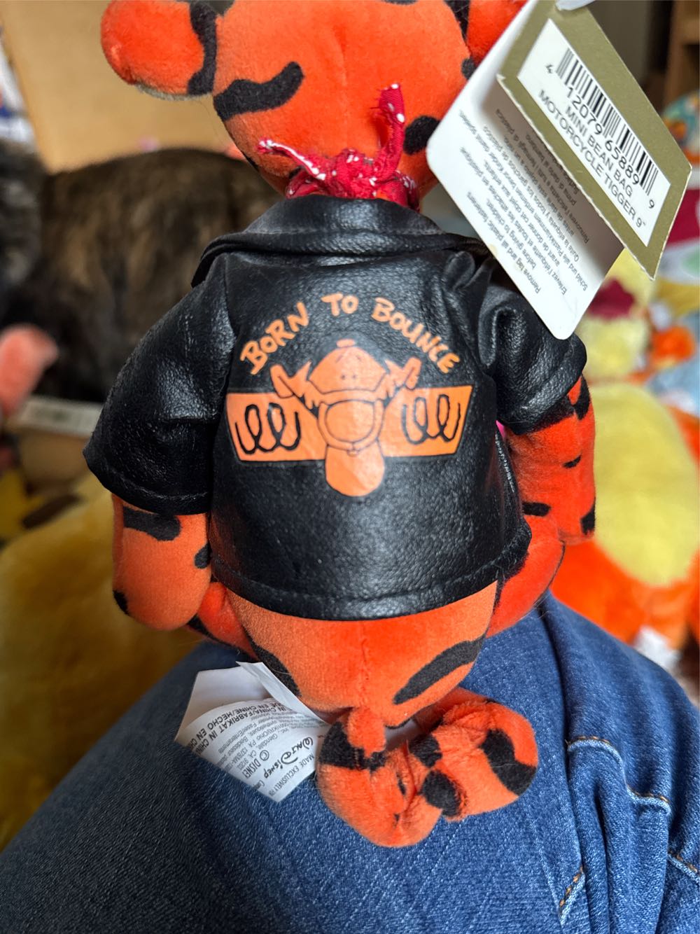 Disney Bean Bag Plush Motorcycle Tigger Winnie The Pooh9 Inch  plush collectible [Barcode 412079658899] - Main Image 2