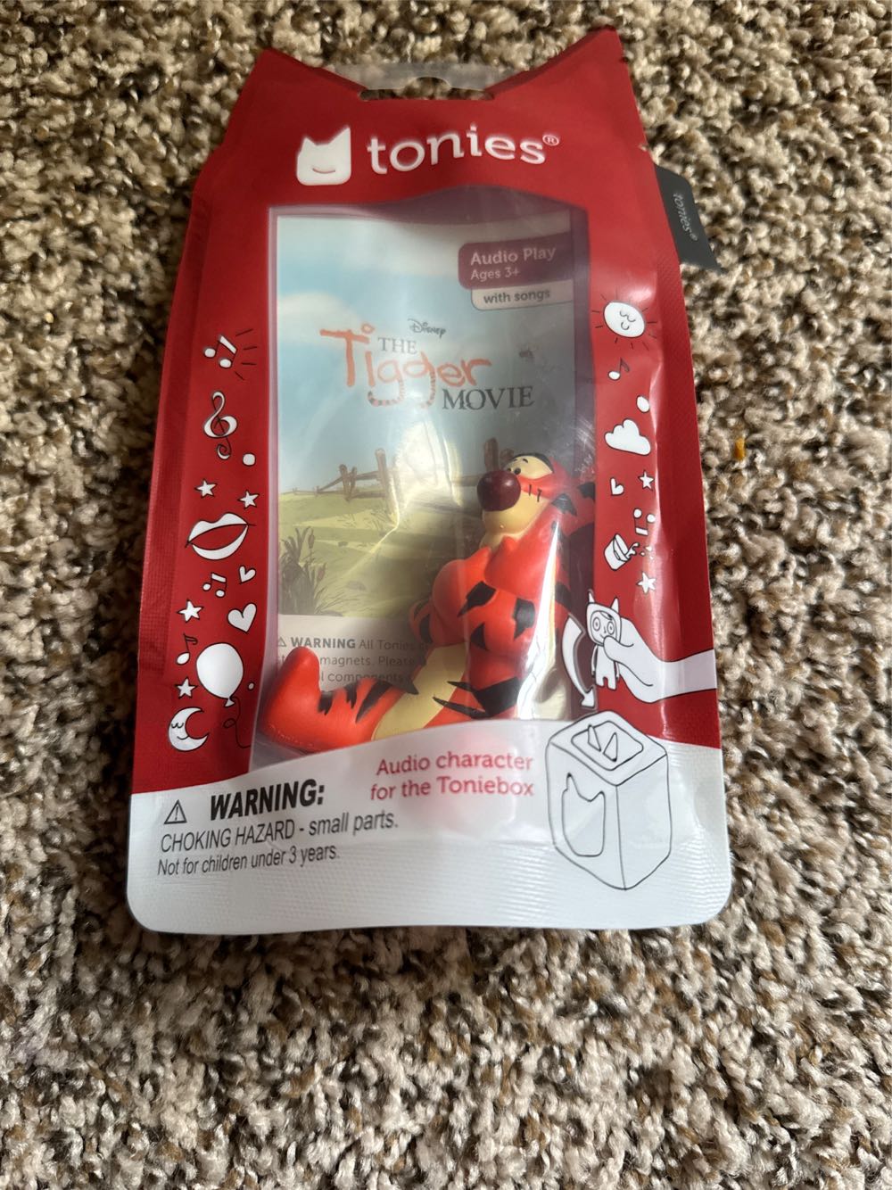 Tonies Tigger Audio Toy Figurine From Disney’s The Tigger Movie  plush collectible [Barcode 840147409126] - Main Image 2