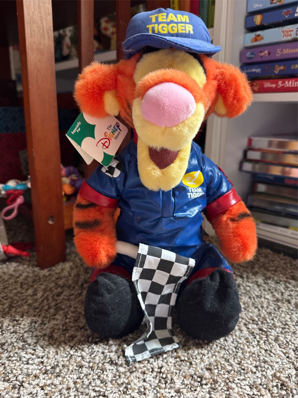 Race car Tigger  plush collectible [Barcode 412035903803] - Main Image 2