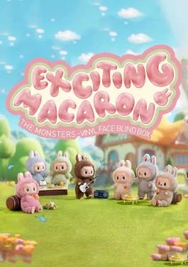 THE MONSTERS Exciting Macaron Series Vinyl Blind Box - Soymilk  plush collectible [Barcode 6941848244741] - Main Image 2