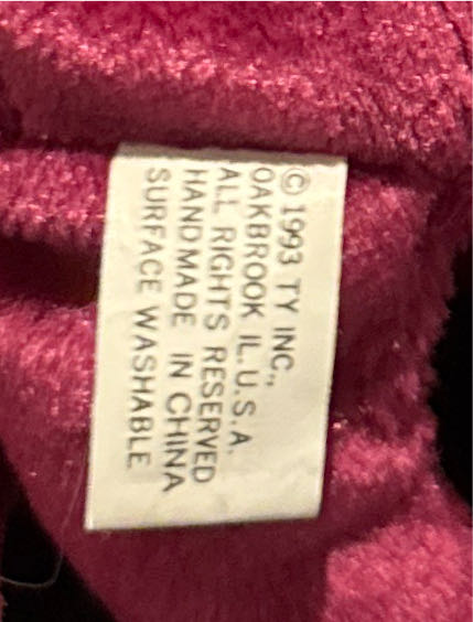 Teddy The Bear (Magenta, Old Face)  (United States) plush collectible - Main Image 3