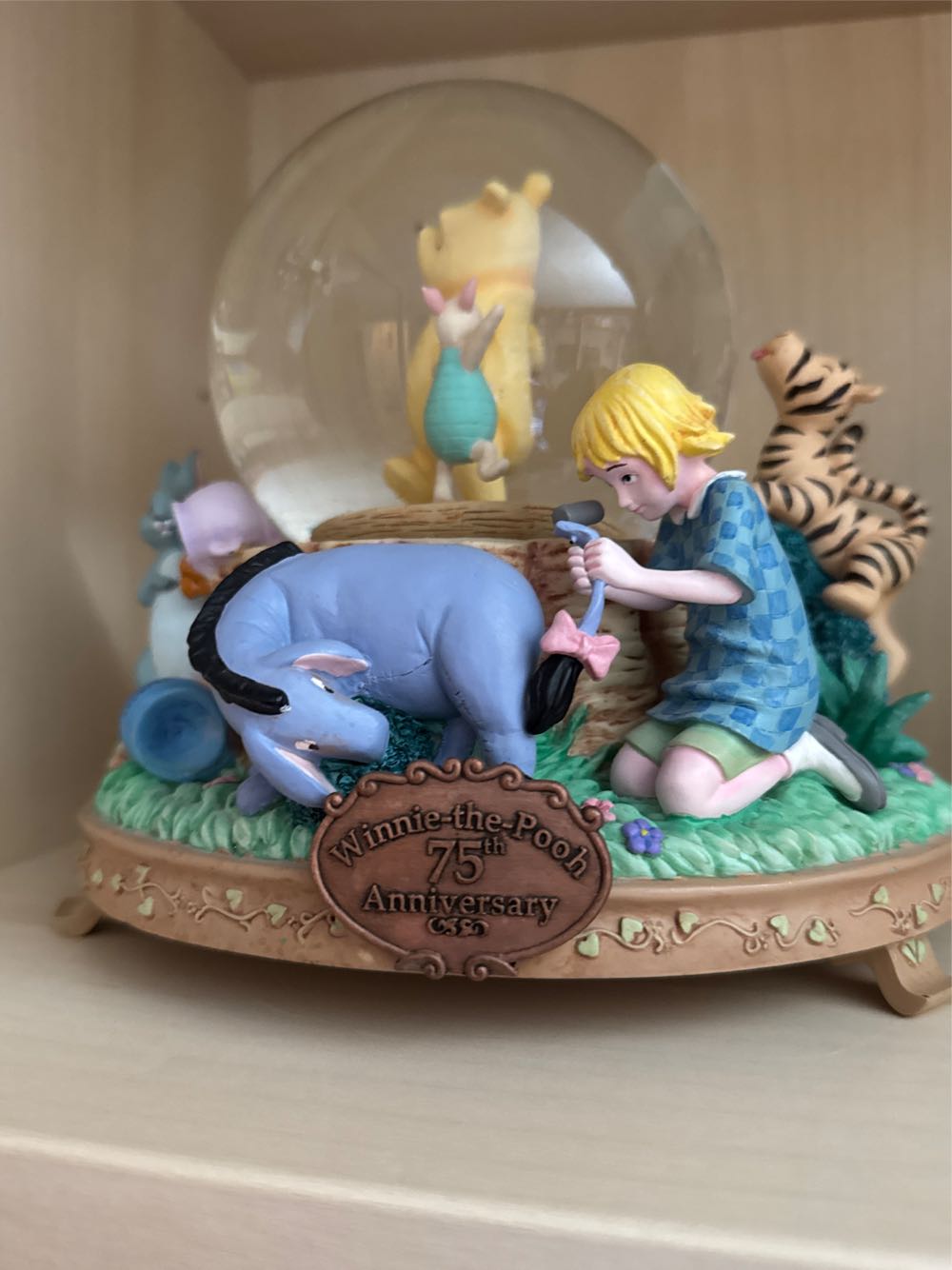 Classic Winnie The Pooh Snowglobe  plush collectible - Main Image 3