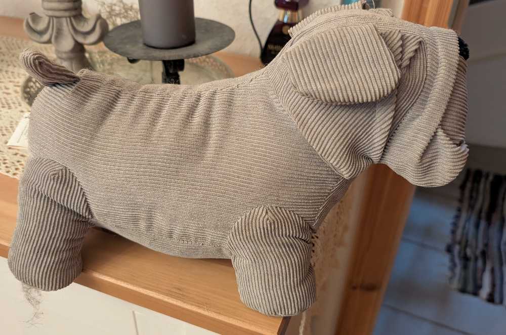 Dog Door Stopper Grey  plush collectible - Main Image 2