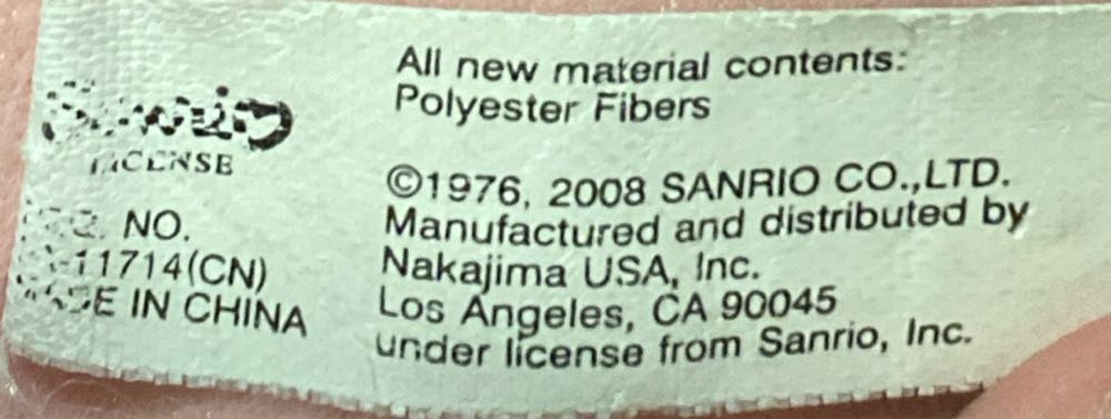 Hello Kitty в розово-голубом и черном пиджаке с сумкой через плечо  plush collectible - Main Image 3