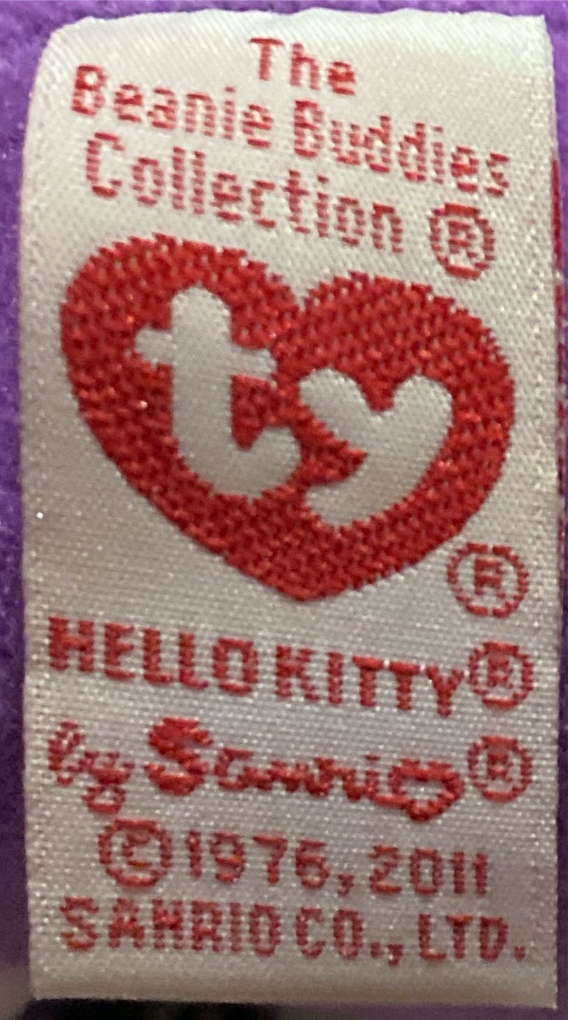 Hello Kitty Purple Tartan  plush collectible - Main Image 3