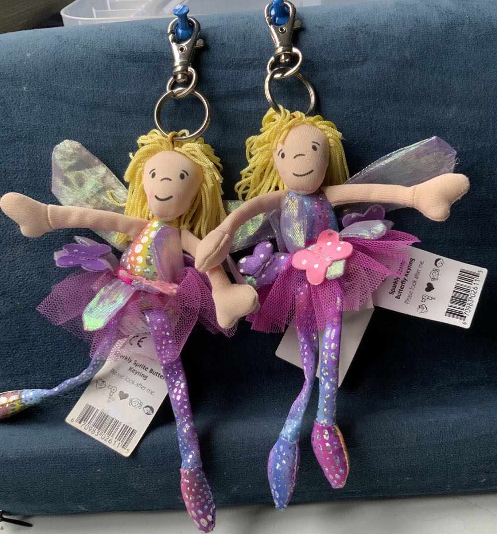 Keyring Sprite Sparkly Butterfly   plush collectible - Main Image 2