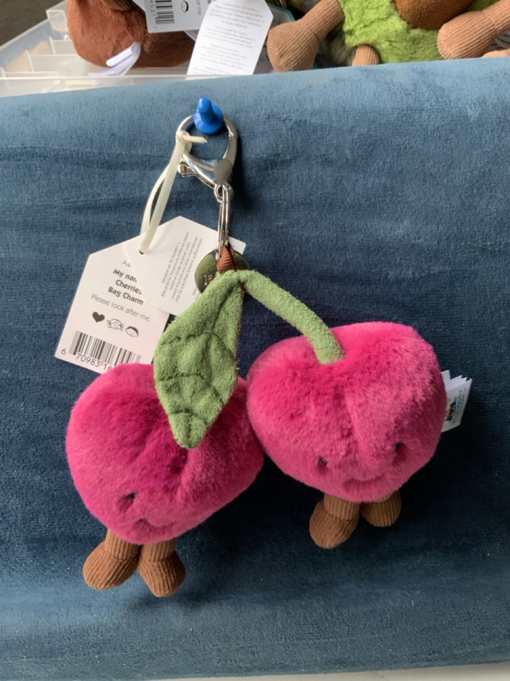 Keyring Amuseables Cherries  plush collectible - Main Image 2