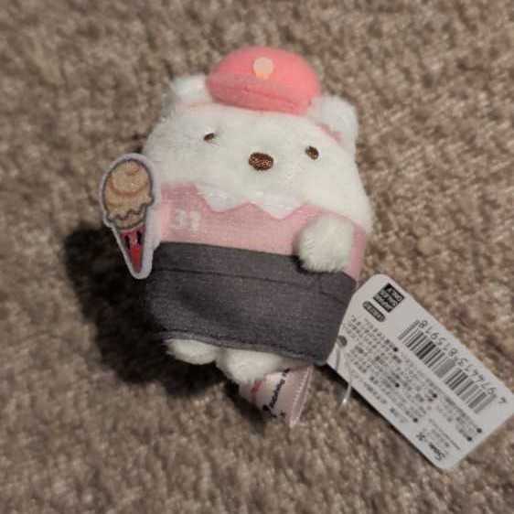 Tenori Sumikko Gurashi Kuma San X Mf87301 おうちでくまカフェ てのり  plush collectible [Barcode 4974413815918] - Main Image 2