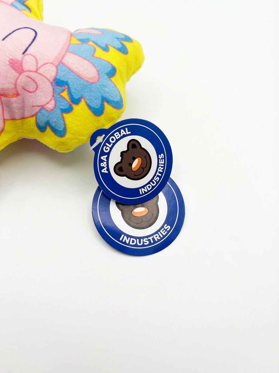 Axolotl Peace Sign Plush Pillow  plush collectible - Main Image 2