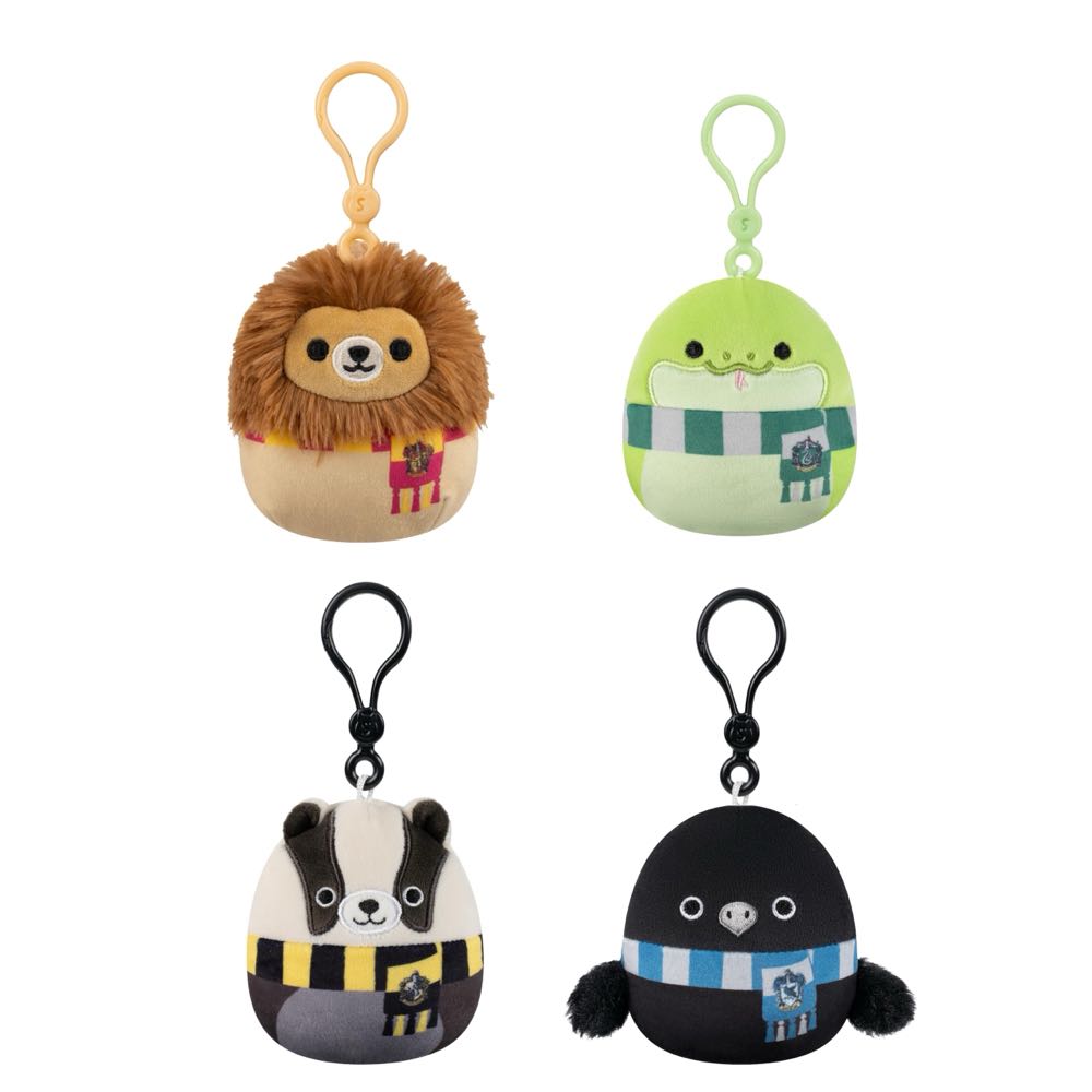 Harry Potter: Hufflepuff House Badger Squishmallow Clip  plush collectible [Barcode 191726920960] - Main Image 3