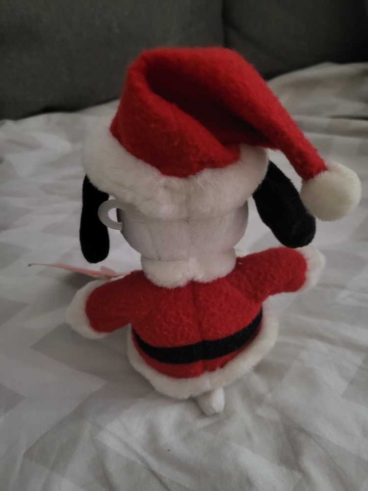 Hallmark Peanuts Collection Snoopy plush stuffed animal dressed in a Santa Claus costume.   plush collectible [Barcode 015012645873] - Main Image 2