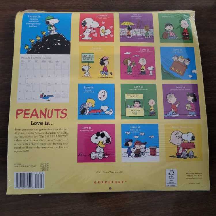 Peanuts Love Is Graphique De France  plush collectible [Barcode 9780767172547] - Main Image 2