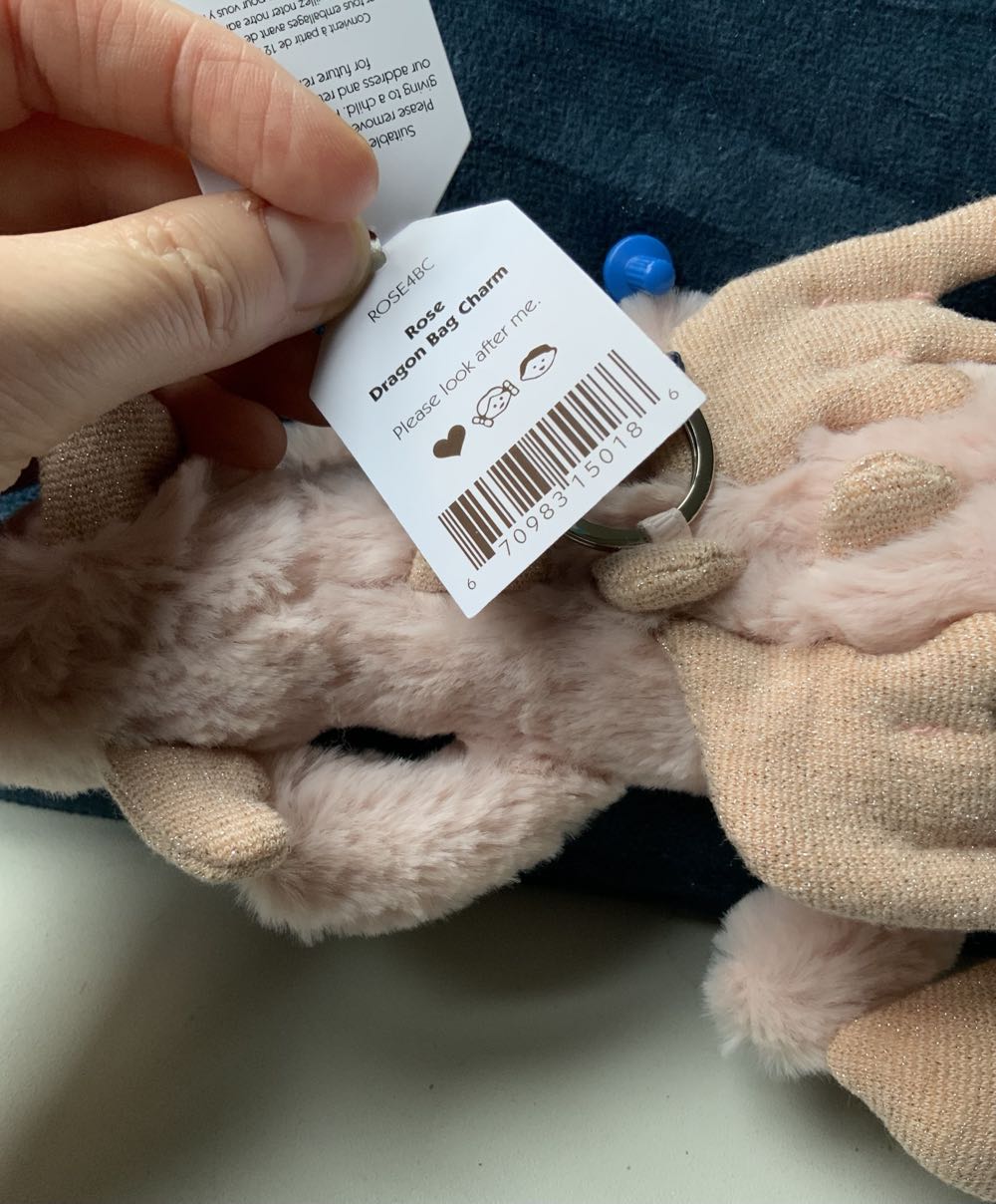 Keyring Dragon Rose  plush collectible - Main Image 2