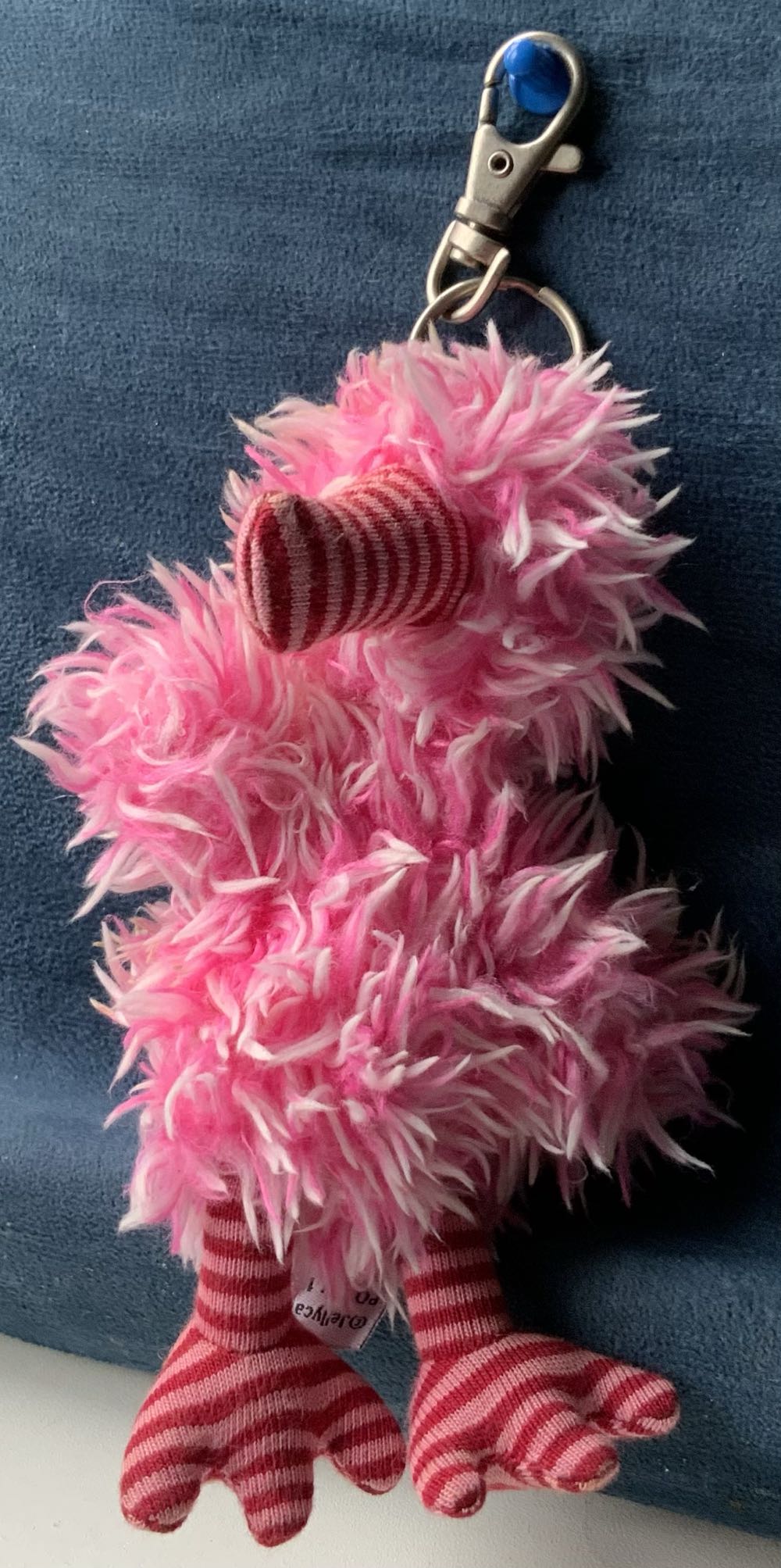 Keyring Belissima Bird Pink  plush collectible - Main Image 2