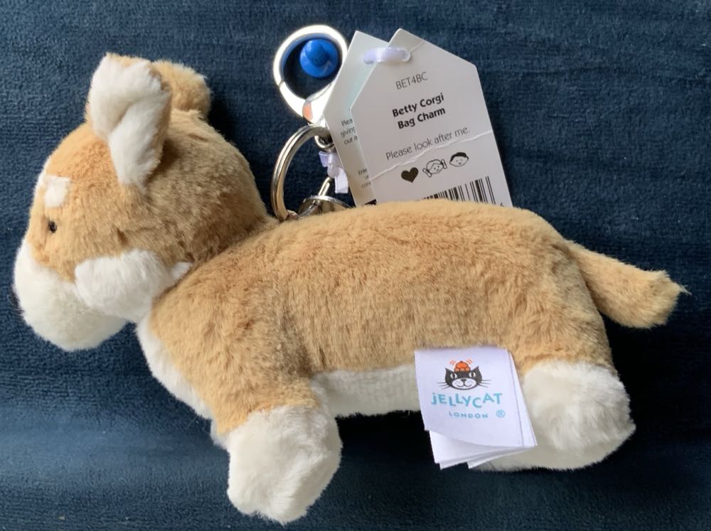 Keyring Dog Betty Corgi  plush collectible - Main Image 2
