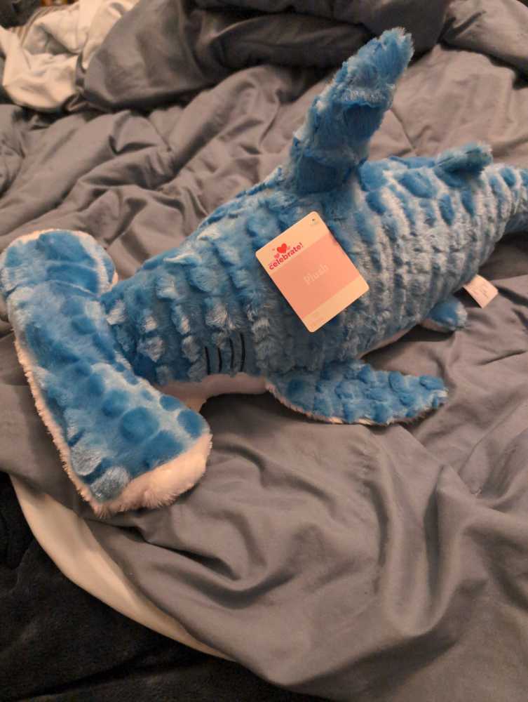 Valentine’s Walmart Hammerhead Shark  plush collectible [Barcode 195511225407] - Main Image 2