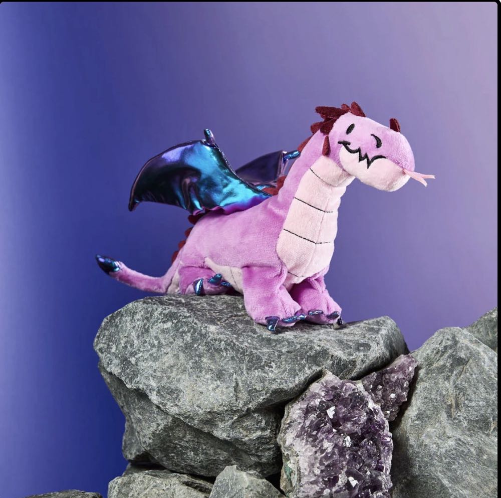 Weighted Wildlife Wittle Wonders Purple Dragon  (United States) plush collectible - Main Image 3