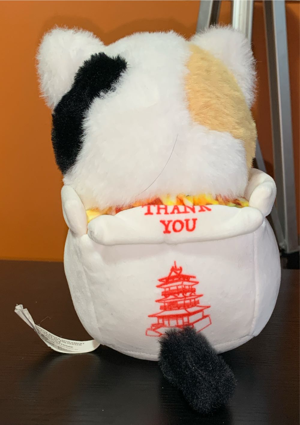 Calico Cat In Chinese Takeaway [8”]  plush collectible - Main Image 2