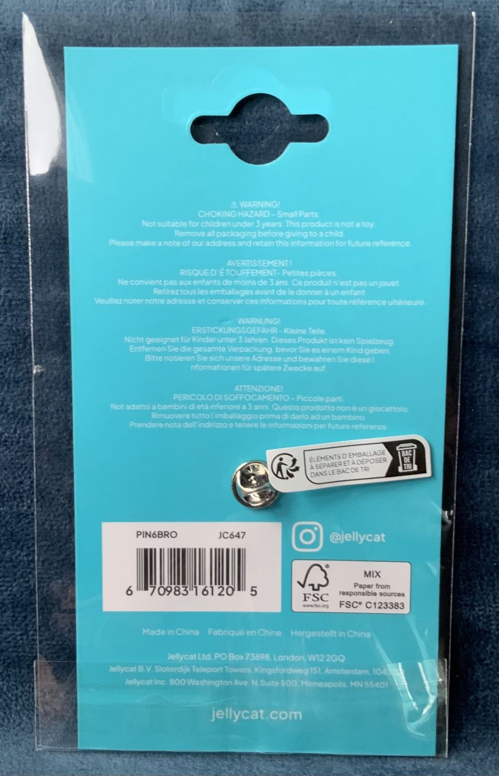 Enamel Pin - Patisserie Paris Brigitte Brioche  plush collectible - Main Image 2