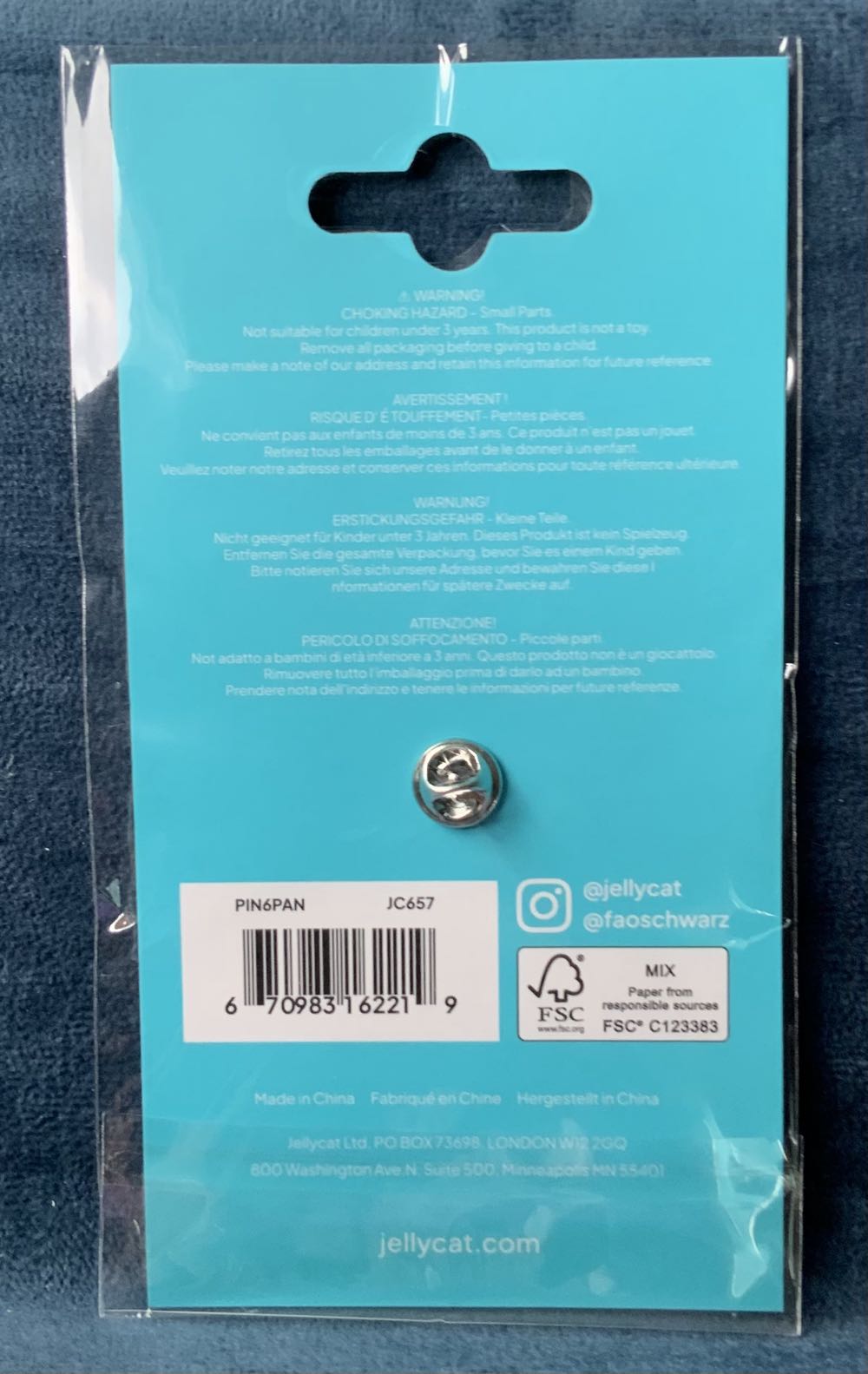 Enamel Pin - Enamel Pin - Blueberry Pancake Diner F.A.O Schwarz, New York  plush collectible - Main Image 2