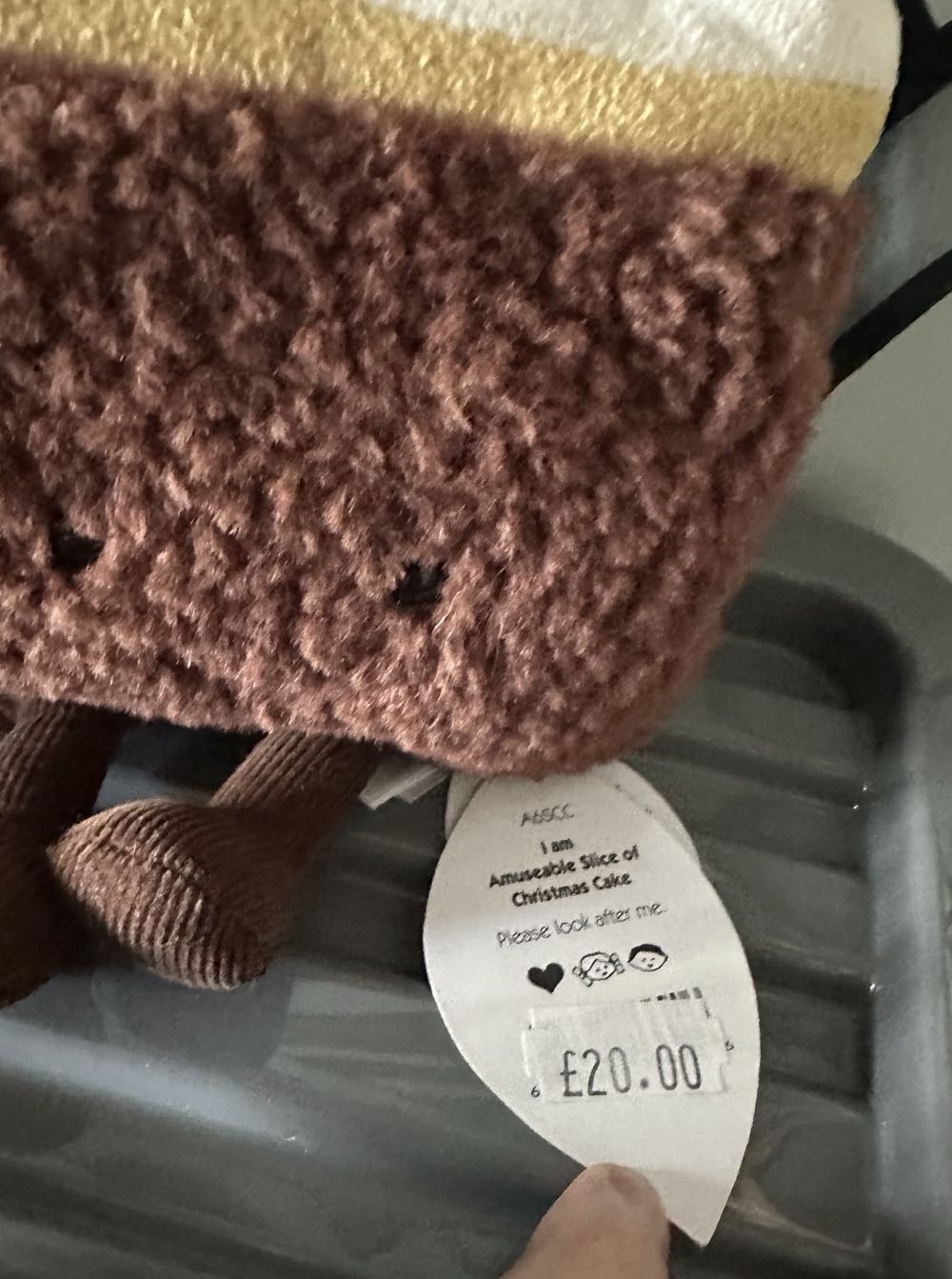 Amuseable Slice of Christmas Cake  plush collectible - Main Image 2