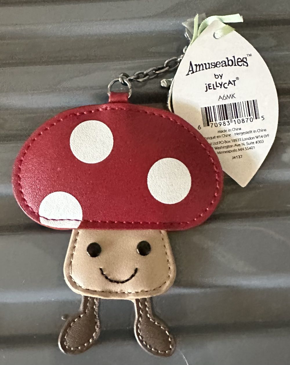 Keyring Amuseables Mushroom Leather  plush collectible - Main Image 2