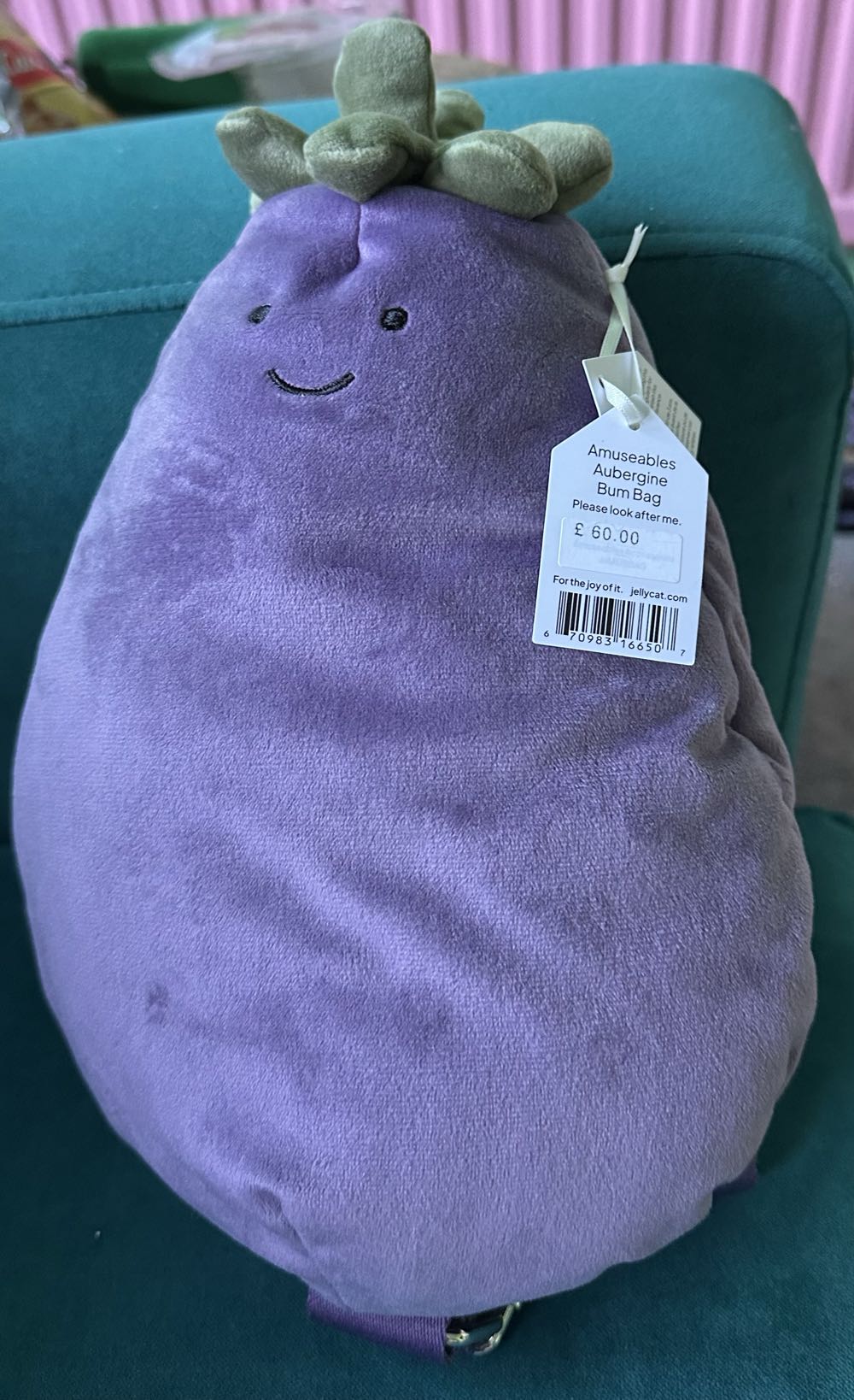 Bag - Amuseable Aubergine Bumbag  plush collectible - Main Image 3