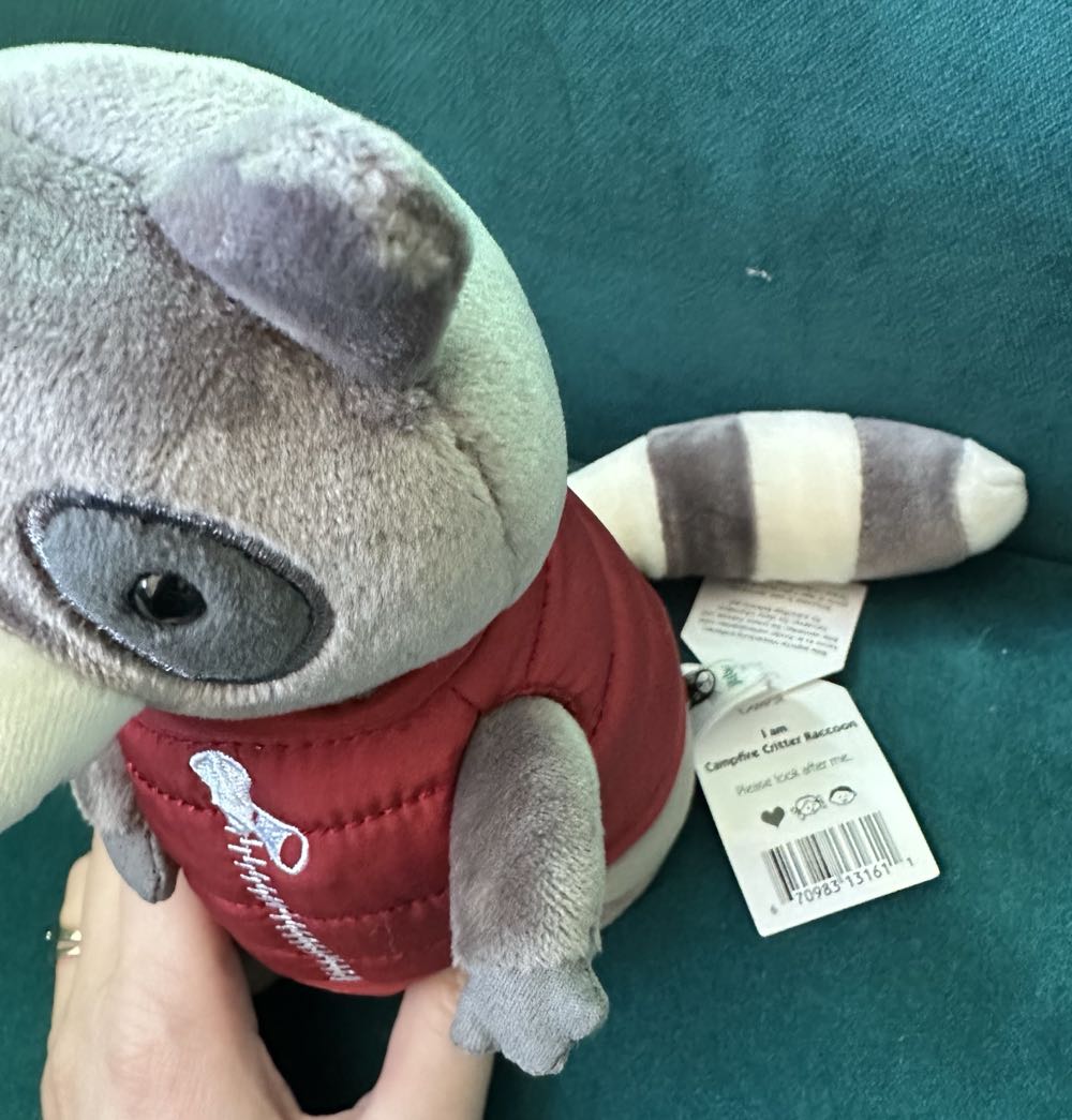 Campfire Critter Raccoon  plush collectible - Main Image 2