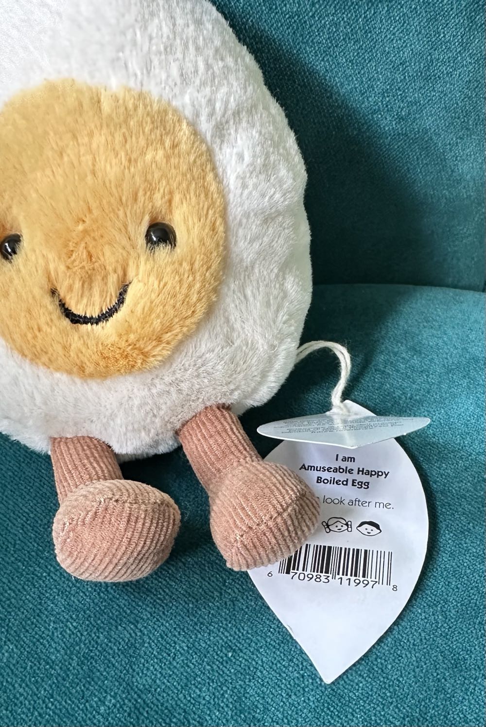 Amuseable Egg - Happy (Boiled)  plush collectible - Main Image 2