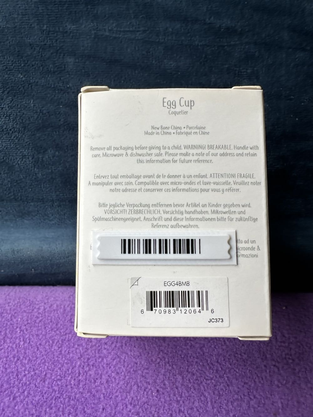 Egg Cup - Bashful Bunny Yellow  plush collectible - Main Image 2