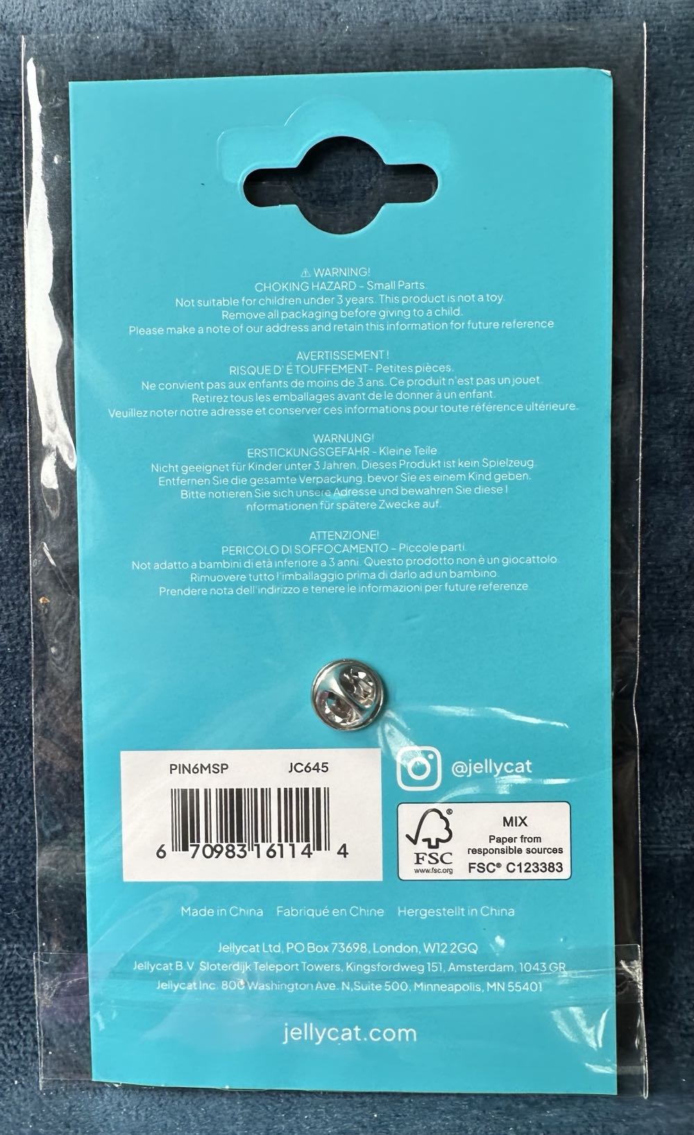 Pin Badge - Mushy Peas  plush collectible - Main Image 2