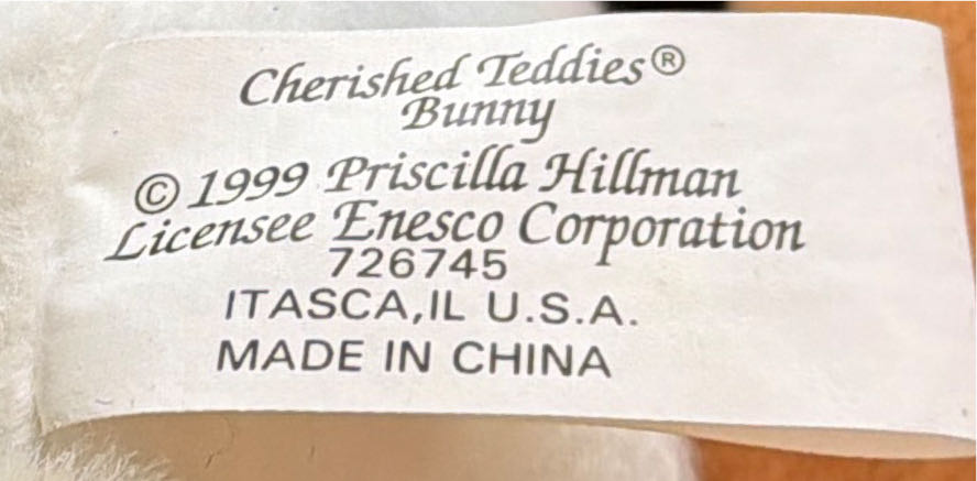 Cherished Teddies Easter Bunny🐣  plush collectible - Main Image 5