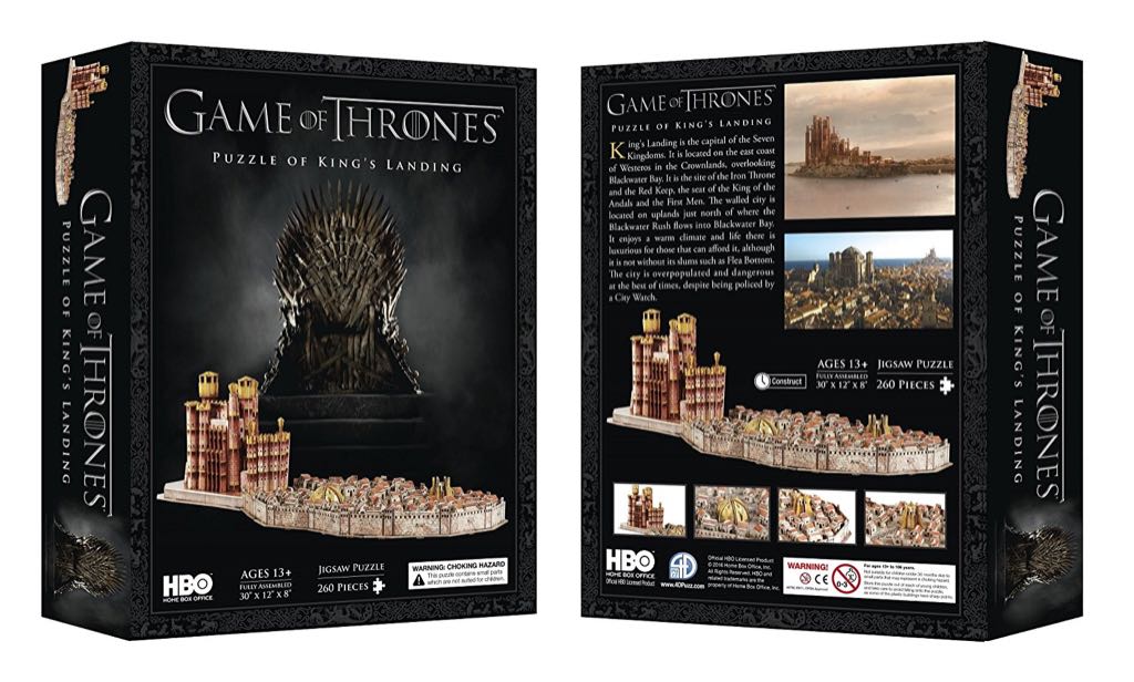 Game of Thrones: Puzzle of King’s Landing - 4D Cityscape Inc puzzle collectible [Barcode 714832510032] - Main Image 1