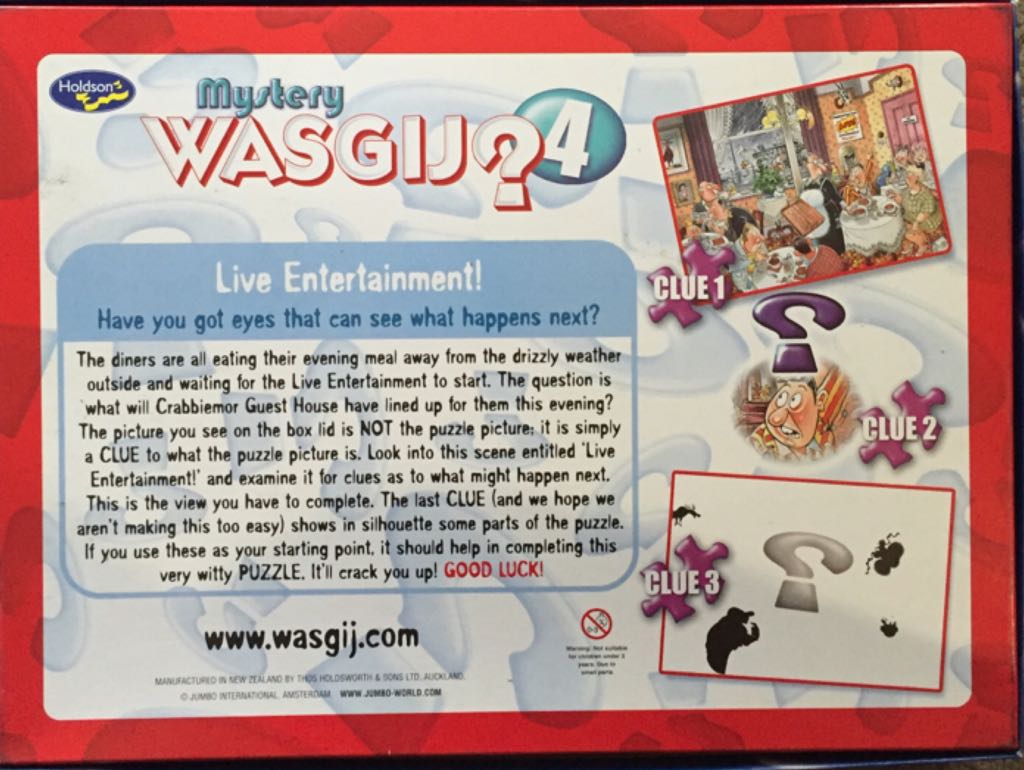 Mystery Retro #4 ✅ Live Entertainment - Wasgij puzzle collectible - Main Image 2