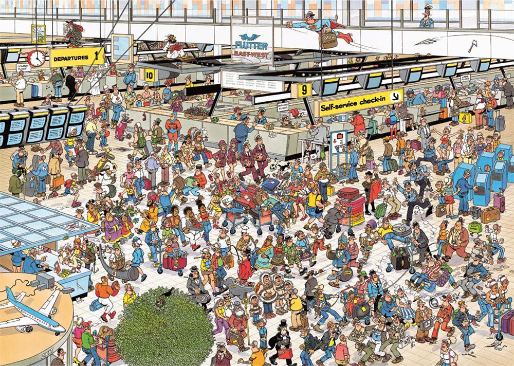 81451 Vertrekhal - Jumbo puzzle collectible - Main Image 2