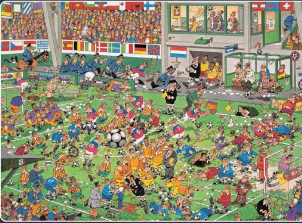 19004 (b) Voetbalkampioenschappen - Jumbo puzzle collectible - Main Image 2