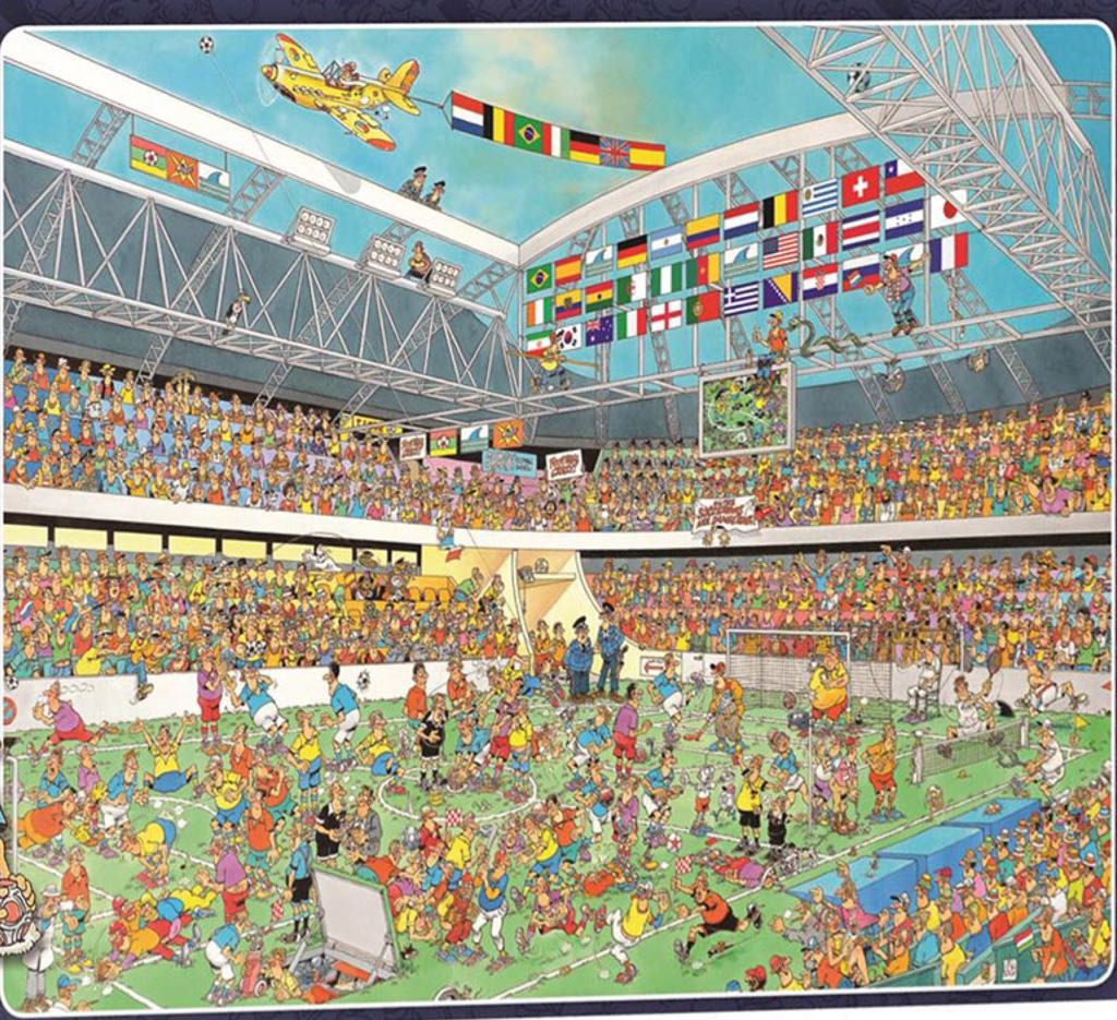 19004 (a) Voetbalwaanzin - Jumbo puzzle collectible - Main Image 2