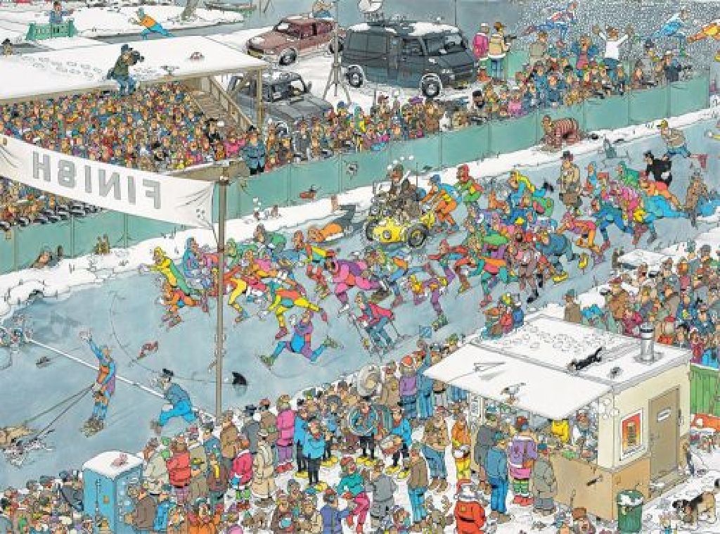 19035 - Elfstedentocht En Nieuwjaarsduik puzzle collectible - Main Image 2