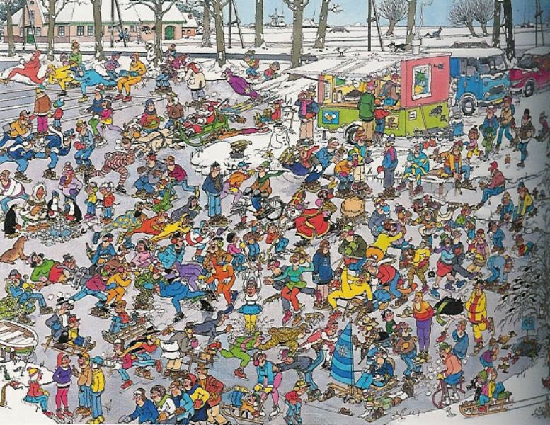 01618 Op Glad IJs - Jumbo puzzle collectible - Main Image 2
