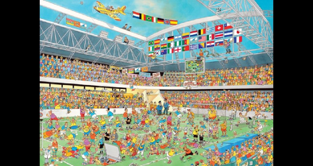Voetbal waanzin - Jumbo puzzle collectible - Main Image 2