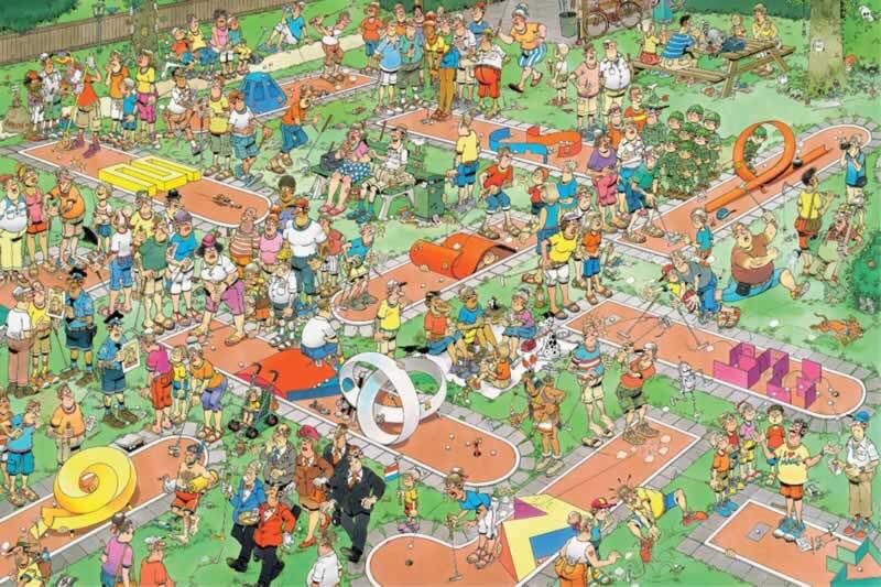 Midgetgolf 17220 - Jumbo puzzle collectible - Main Image 2