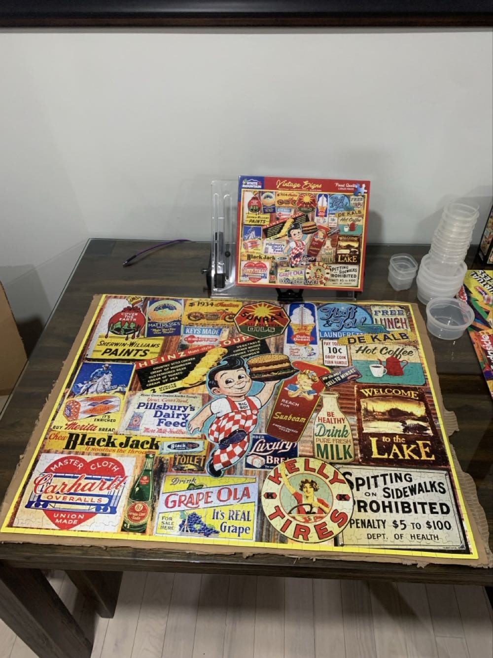 Vintage Signs - White Mountain Puzzles puzzle collectible - Main Image 2