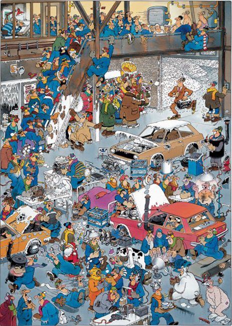 C81408 On The Assembly Line - Jumbo puzzle collectible - Main Image 2