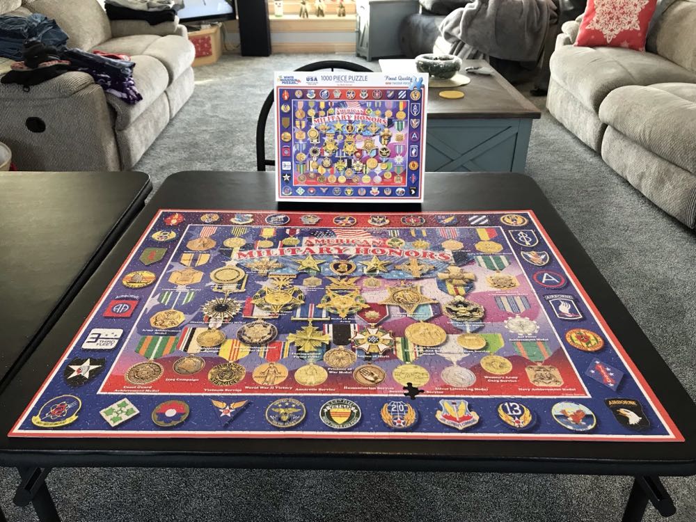 American Military Honors-181, 1/5/22-SOLD - White Mountain puzzle collectible - Main Image 2