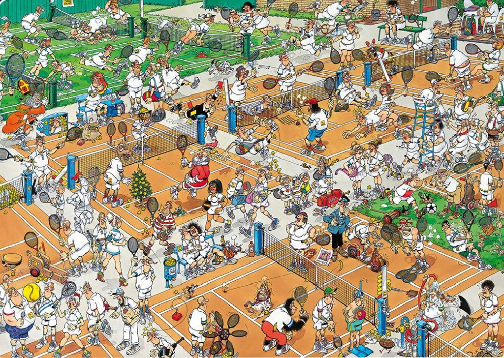 Tennis Court 17076, The - Jumbo puzzle collectible - Main Image 2
